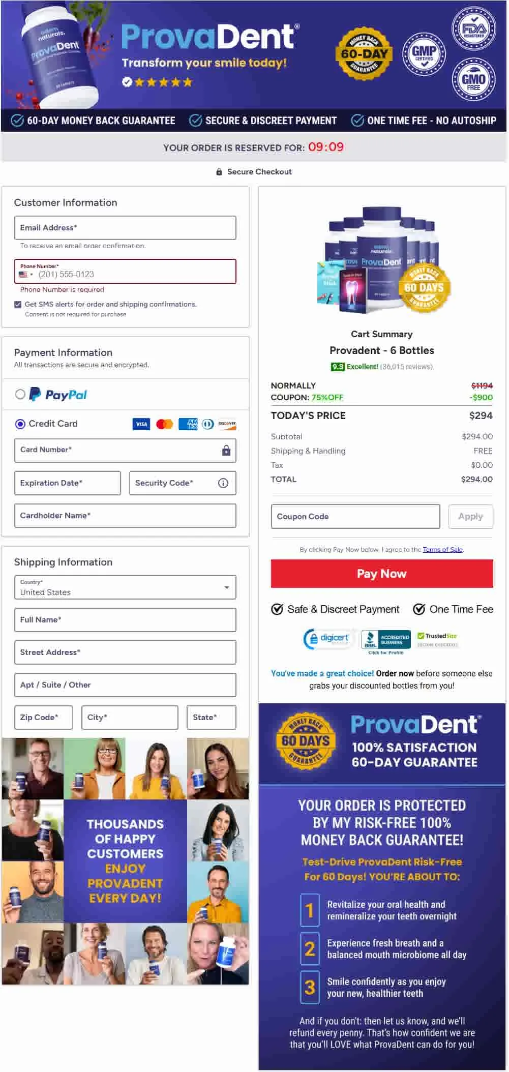 Secure Checkout Form